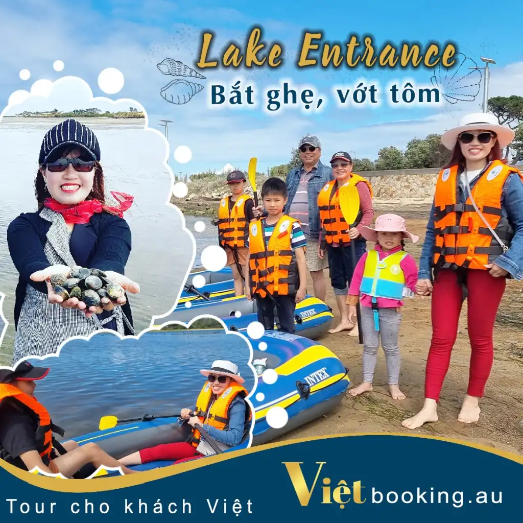 Lake Entrance - Bắt ghẹ vớt tôm